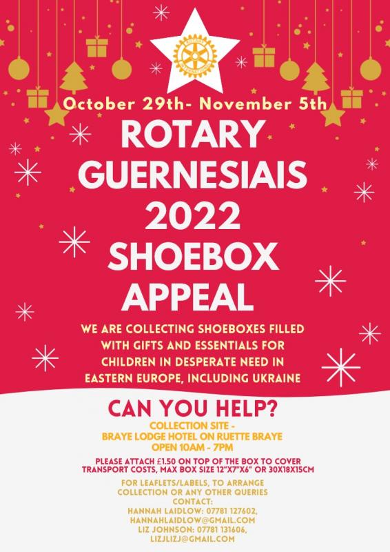 Rotary Guernesiais 2022 Shoebox Appeal Rotary Club of Guernsey